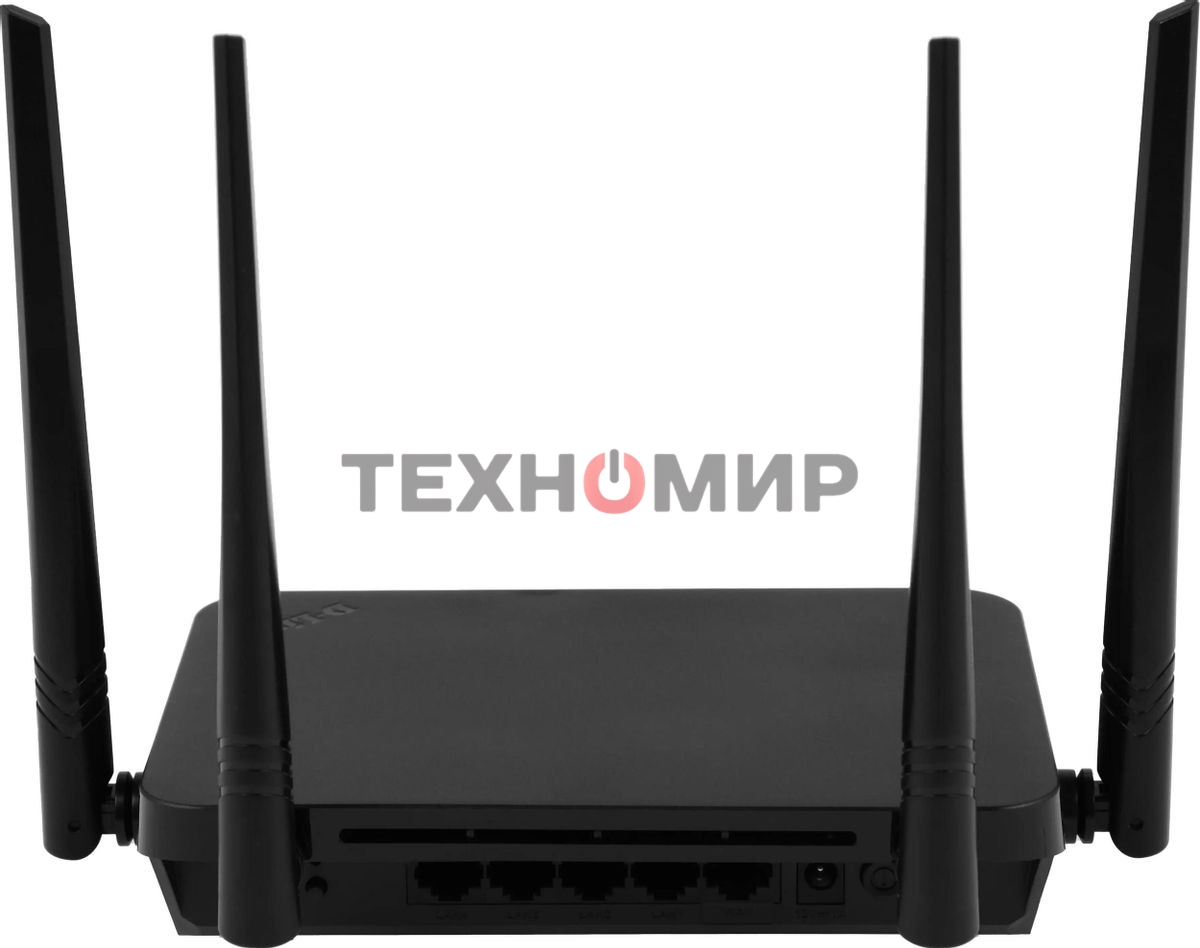 Роутер D-Link DIR-822/RU/E1A, Wireless AC1200 Dual-Band Router with 1 10/100Base-TX WAN port and 4 10/100Base-TX LAN ports.802.11b/g/n compatible, 802.11AC up to 866Mbps,1 10/100Base-TX WAN port, 4 10/100B