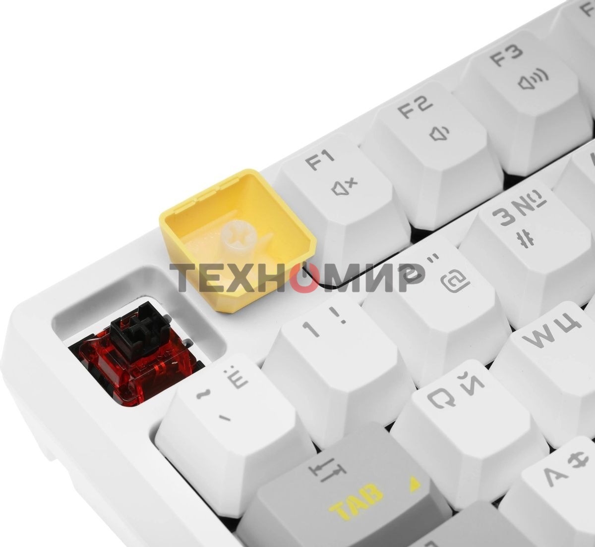 Клавиатура проводная A4Tech Bloody S87 Energy (S87 USB ENERGY WHITE) USB белый/желтый