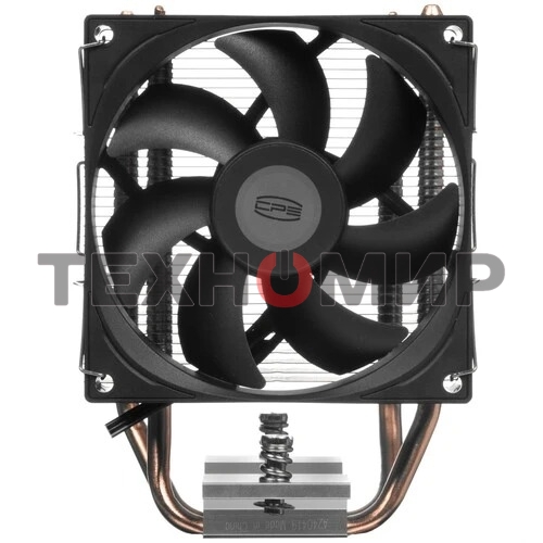 Кулер для процессора PCCooler R200 S115X/1200/1700/AM4/AM5 (TDP 110W, 90мм Non LED Fan, 2 тепловые трубки 6мм, 2200RPM, 28,3dBa)