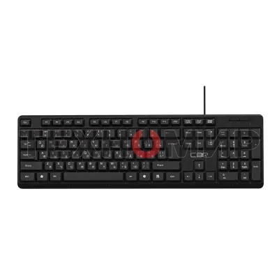 Клавиатура проводная CBR KB 111 Carbon, USB, черный