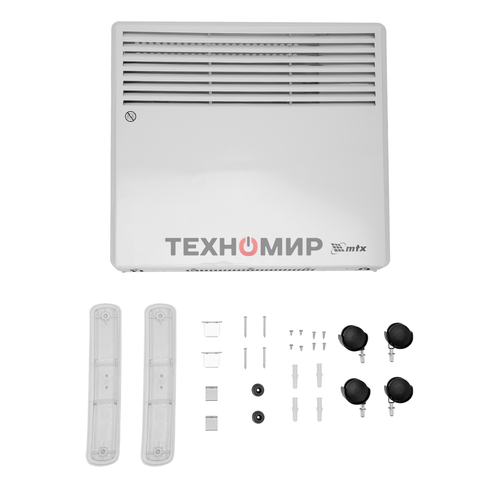 Конвектор электрический MTX CH-1000, белый, 1000 Вт, 10 м2, термостат