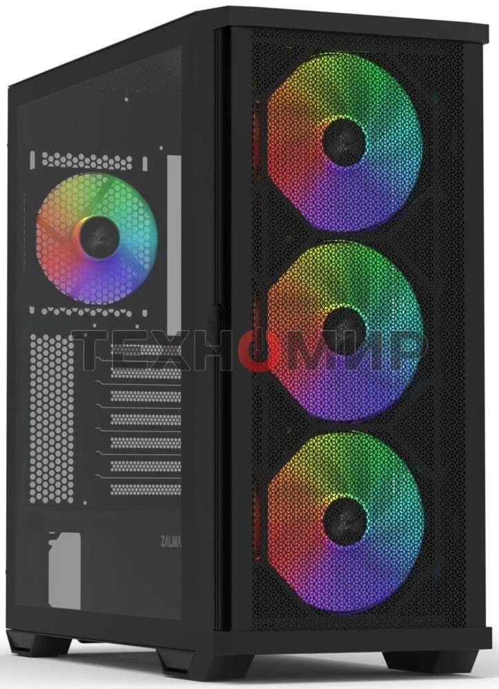 Компьютерный корпус ZALMAN Z10 PLUS, ATX, черный, WINDOW, 2x3.5