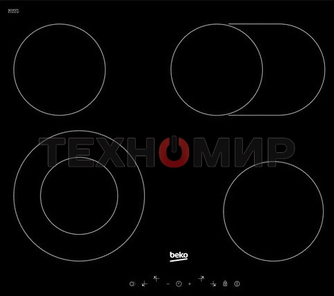 Встраиваемая электрическая варочная панель Beko HIC 64403 T, черный