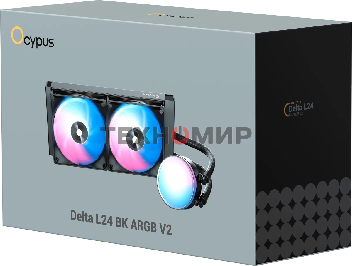 Система охлаждения Ocypus Delta L24 BK ARGB V2 черный 280W/All Intel/AMD AM*/Screws