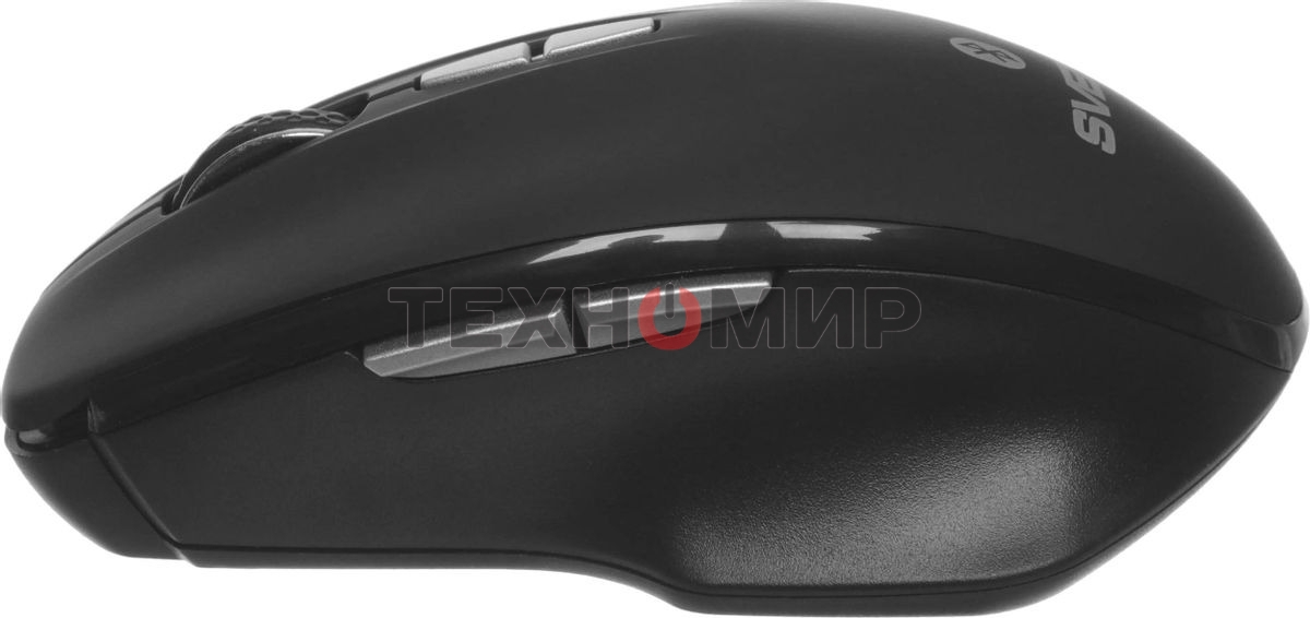 Мышь беспроводная SVEN RX-590SW черный, 1600 dpi, радиоканал, Bluetooth, USB, кнопки - 7