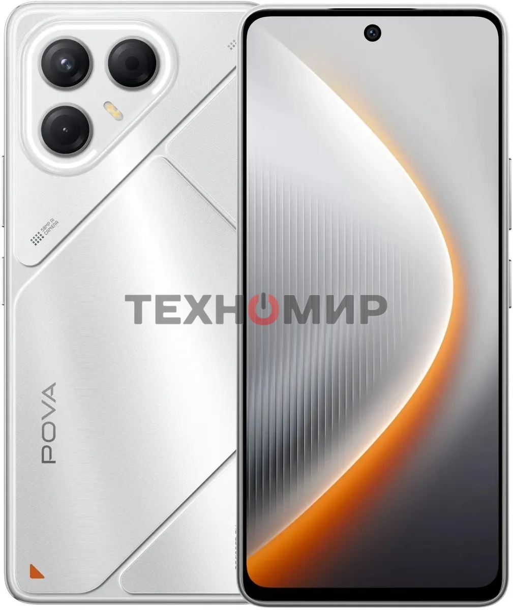 Смартфон Tecno Pova 7 5G LJ7, 8/256Gb, серебристый