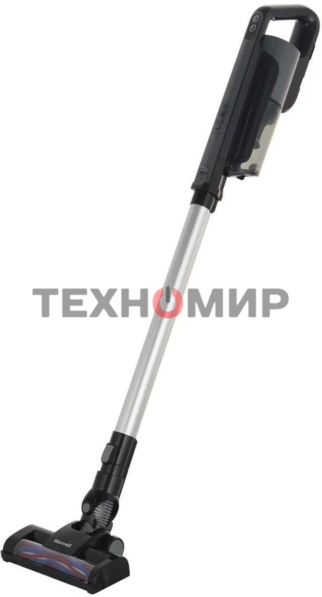 Пылесос вертикальный Maxwell MW-3247 черный, питание от аккумулятора, 120 Вт, уборка сухая, пылесборник 0.4 л, работа от АКБ max 35 мин