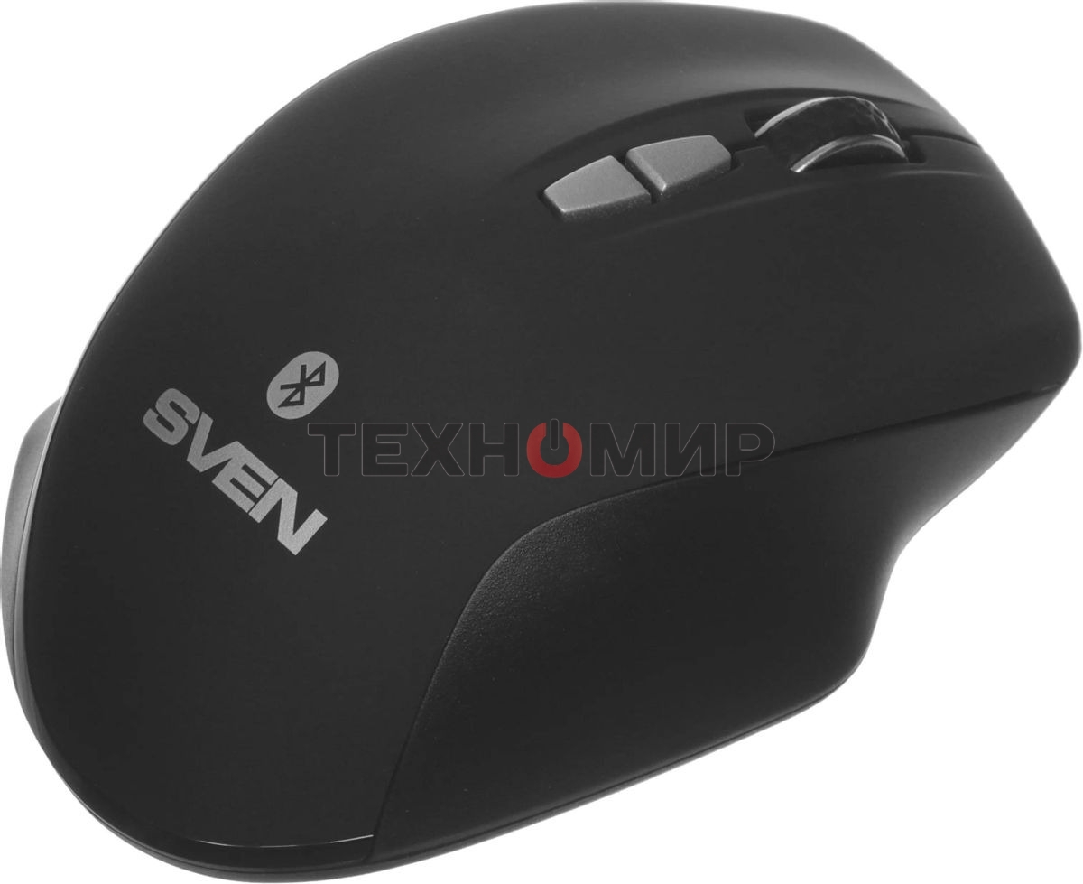 Мышь беспроводная SVEN RX-590SW черный, 1600 dpi, радиоканал, Bluetooth, USB, кнопки - 7