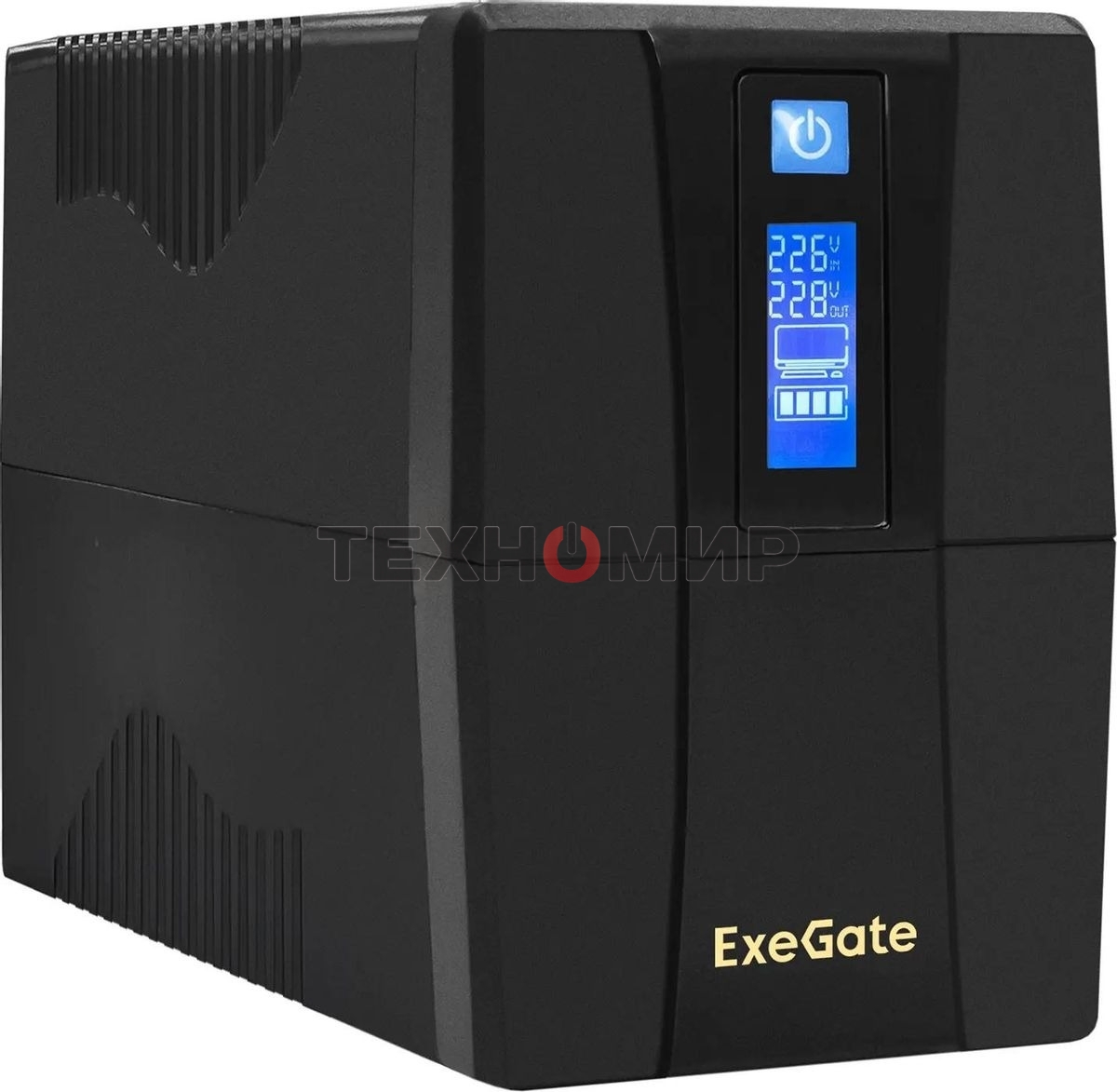 Источник бесперебойного питания ExeGate EP285580RUS SpecialPro Smart LLB-600.LCD.AVR.EURO.RJ.USB 600VA/360W, LCD, AVR, 2 евророзетки, RJ45/11, USB, черный