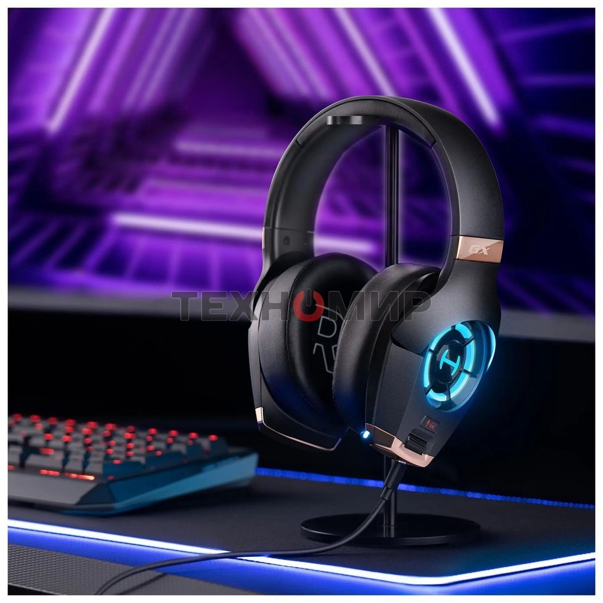 Наушники с микрофоном Edifier GX черный 2м мониторные