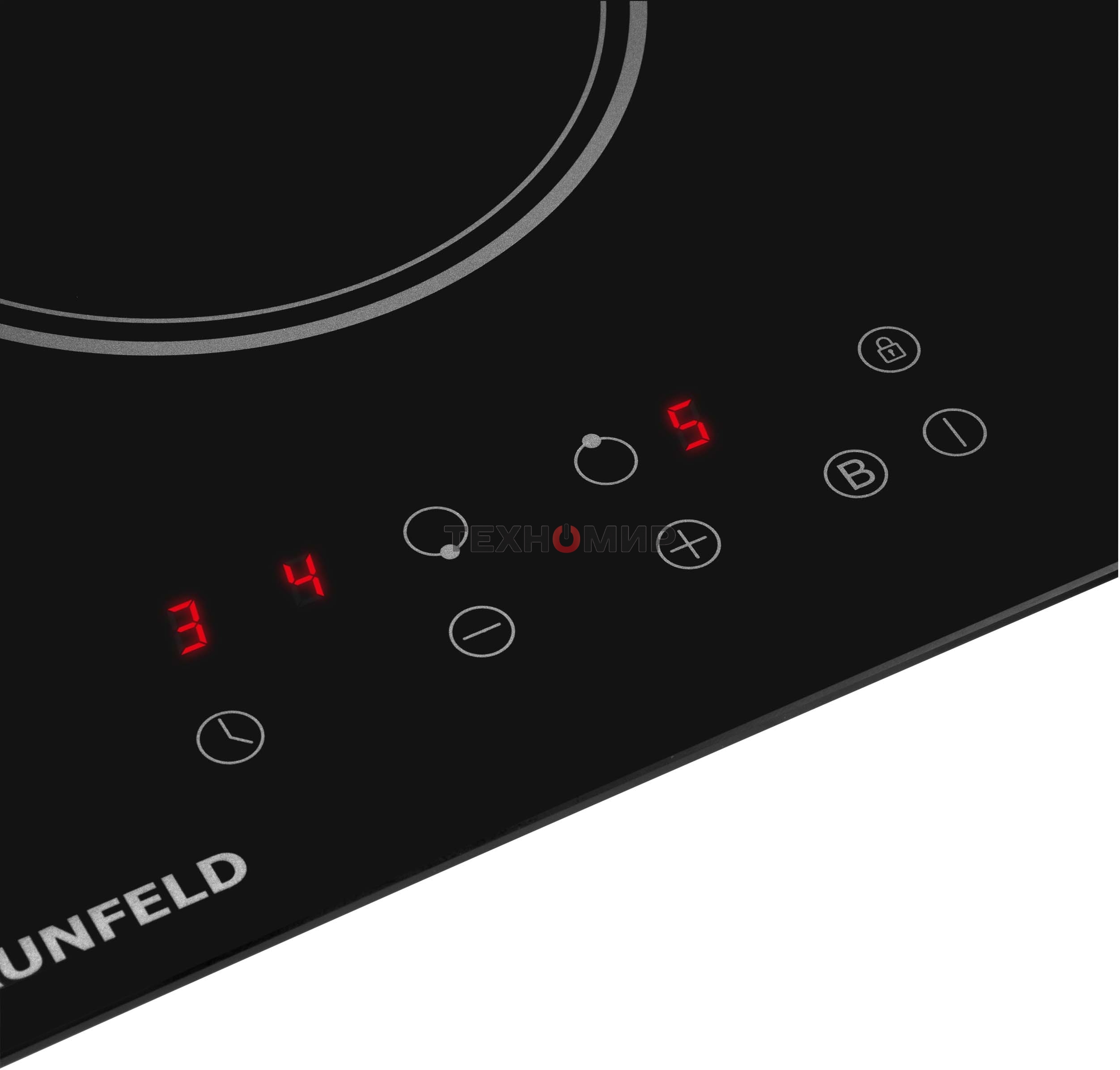 Индукционная варочная панель Maunfeld AVI292BK, конфорок: 2 шт., стеклокерамика, независимая, черный