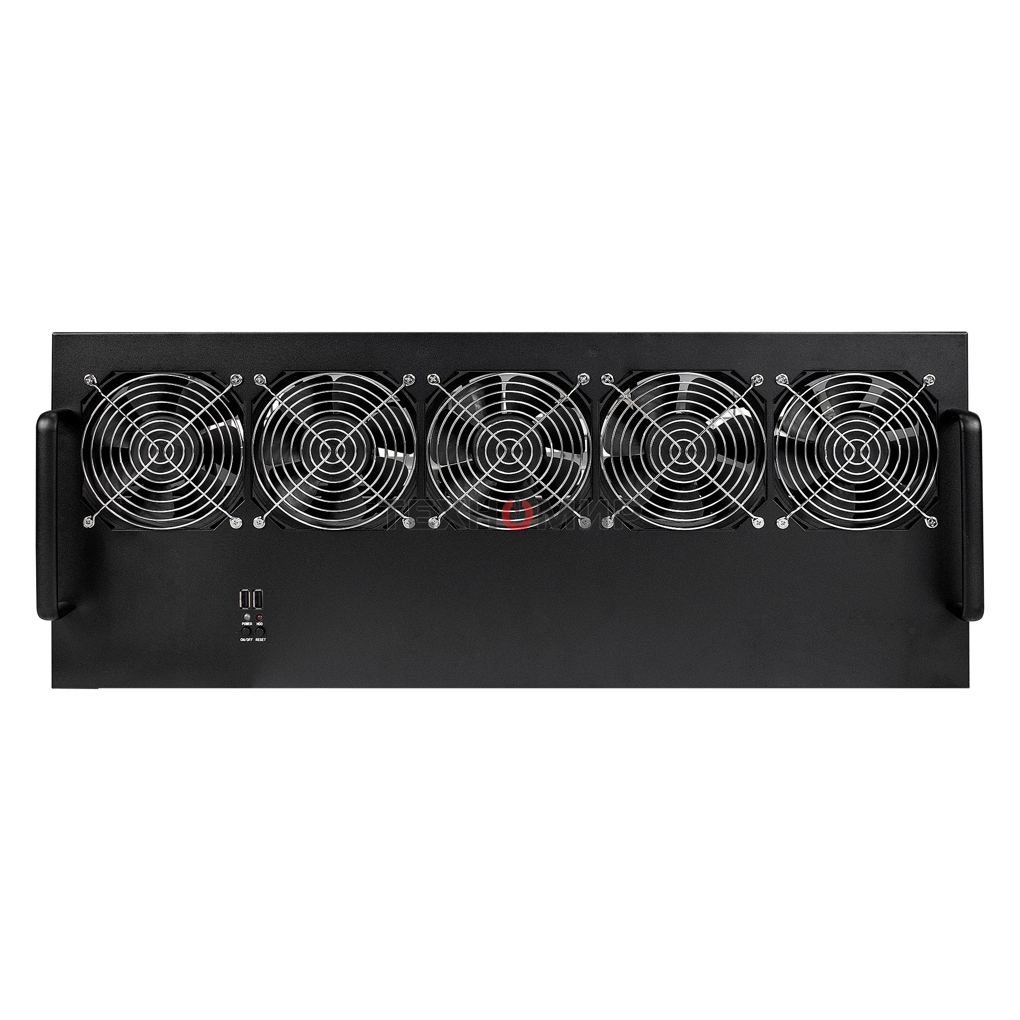 Корпус для майнинга ExeGate EX270772RUS Pro 13-430 (без БП, 2хUSB, 5хfan 120мм, места под: 13 видеокарт, 2 БП)