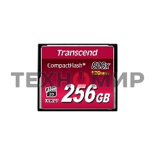 Флеш карта CF 256Gb, Transcend, 800X