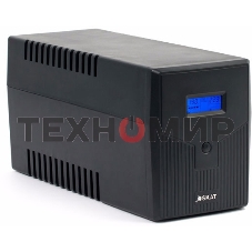 Источник бесперебойного питания SKAT-UPS 2000/1200 220В 1200Вт 2 АКБ 9А·ч внутр. меандр. стабилизация напряжения