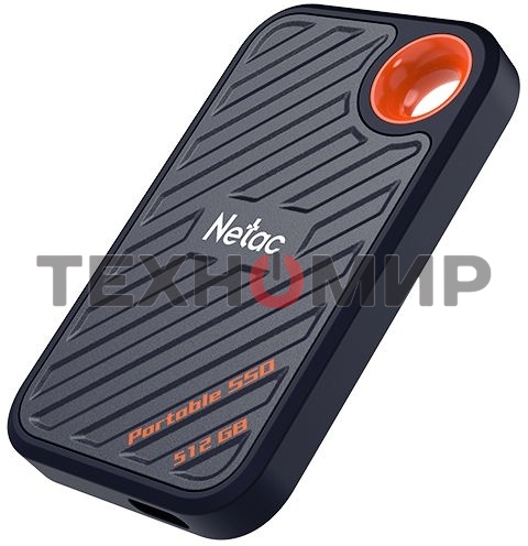 Внешний SSD Netac ZX20, 512 Gb, USB 3.2 Gen 2x2 Type-C, R/W 2000/1800, черный
