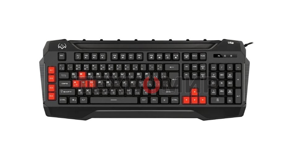 Клавиатура Sven KB-G8800 проводная, USB Type-A, чёрный