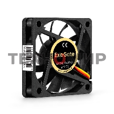Вентилятор для корпуса ExeGate EX06010S3P-24 черный, 60 мм, 3000 об/мин, 24.1 дБ, 3 pin