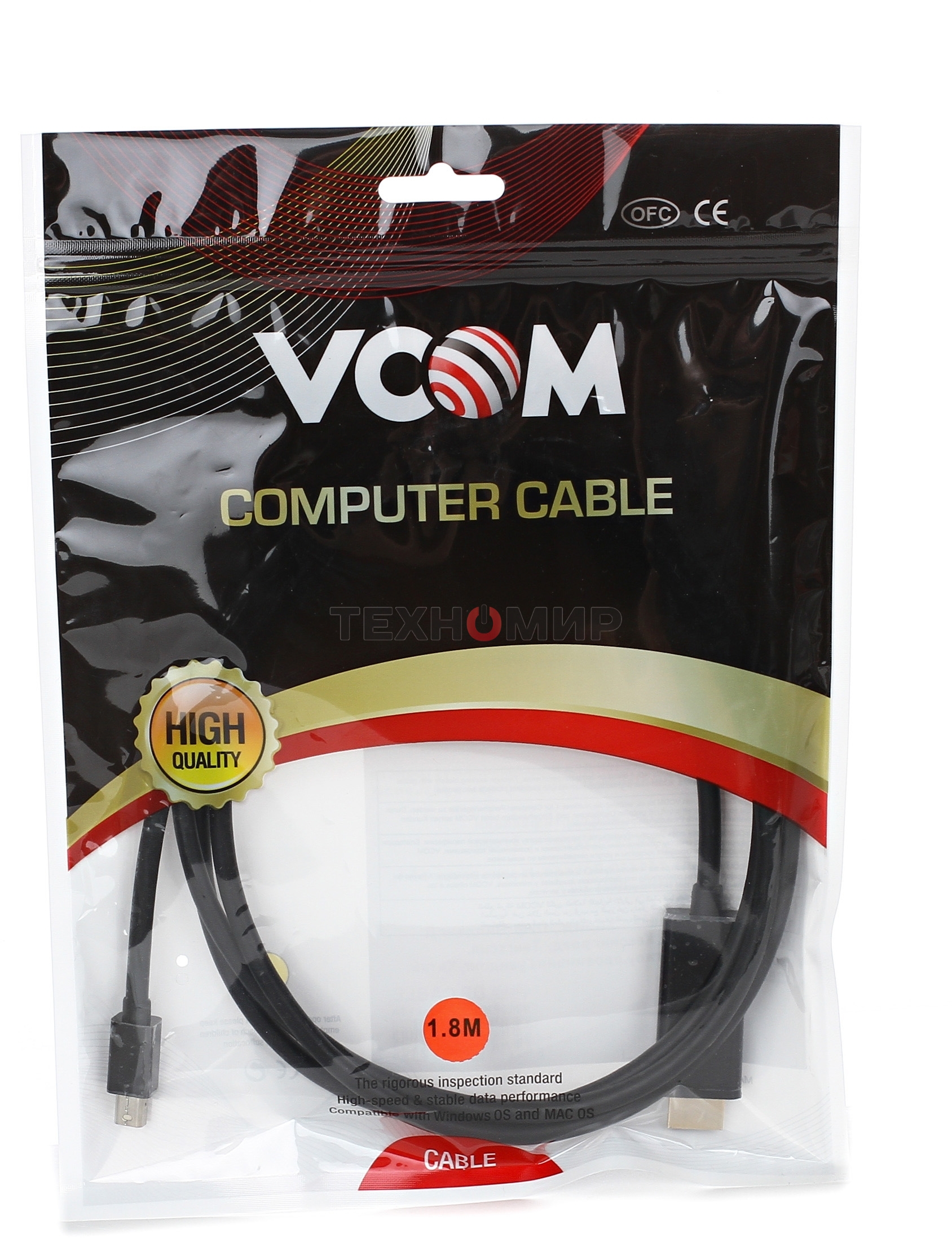 Кабель-переходник Mini DP M to HDMI M 1,5 м VCOM (CG695)