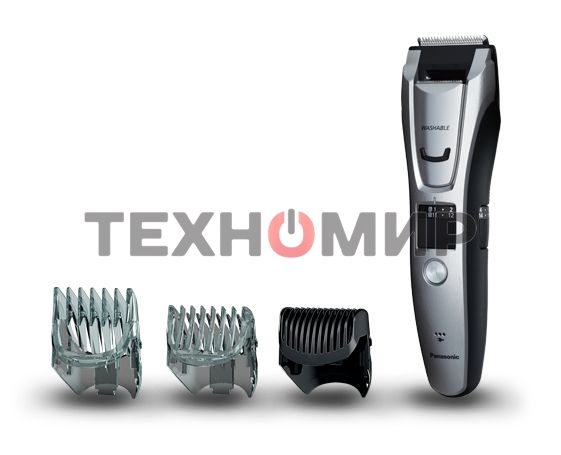 Машинка для стрижки Panasonic ER-GB80-S520 серебристый (насадок в компл:3шт)