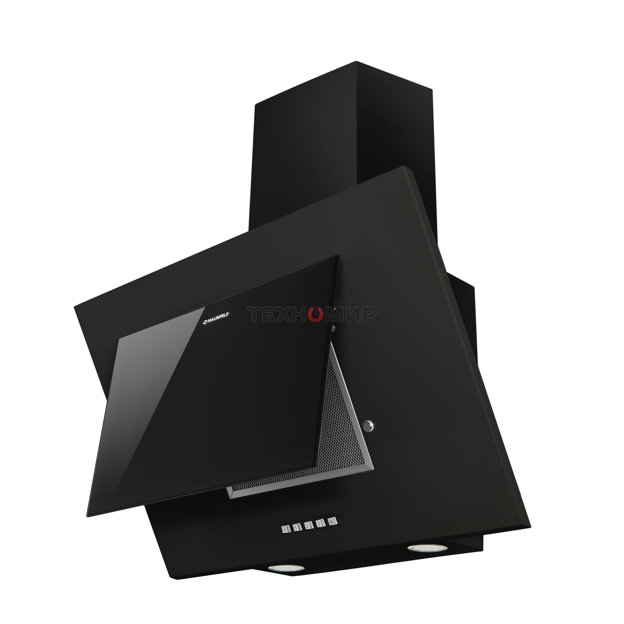 Вытяжка наклонная Maunfeld Tower C 60 черный, 60 см, 650 куб. м/ч, 51 дБ