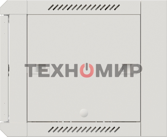Шкаф коммутационный NTSS Премиум (NTSS-W6U6060GS-2) настенный 6U 600x600мм пер.дв.стекл 60кг серый IP20 сталь