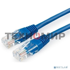 Патч-корд медный UTP Cablexpert PP10-7.5M/B cat.5, 7.5м, литой, многожильный, синий