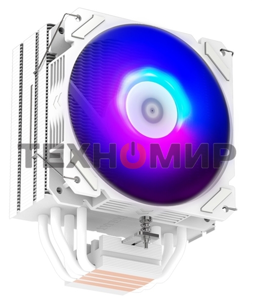 Кулер ZALMAN CNPS9X PERFORMA WHITE ARGB, 120мм FAN, 4 HEAT PIPES, 4-PIN PWM, 700-1800 RPM, 28DBA MAX, HYDRO BEARING, FULL SOCKET SUPPORT