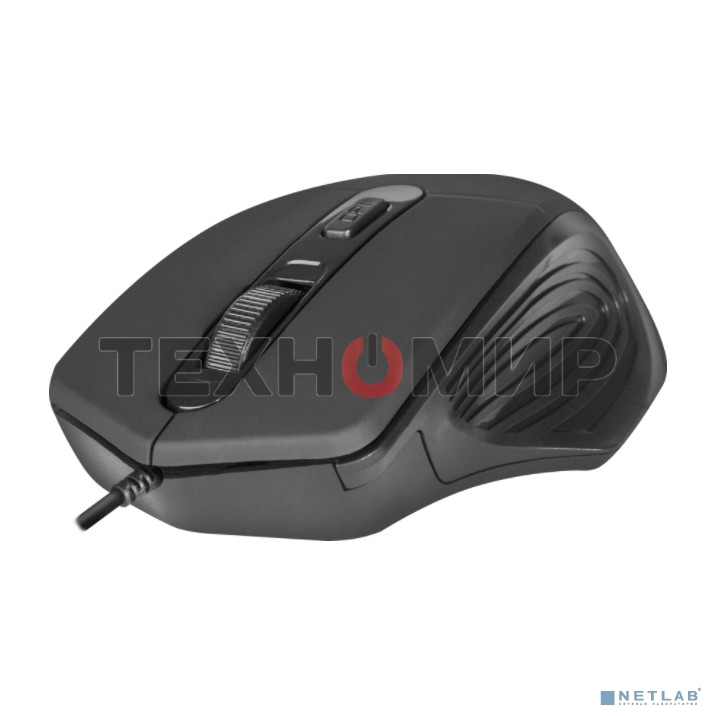 Мышь проводная Defender Datum MB-347 черный, 1600 dpi, USB, кнопки - 4