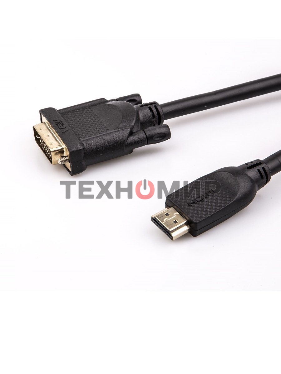 Кабель HDMI AM/DVI(24+1)M, 3 м, CU, 1080P@60Hz, 2F, VCOM CG484GD-3M