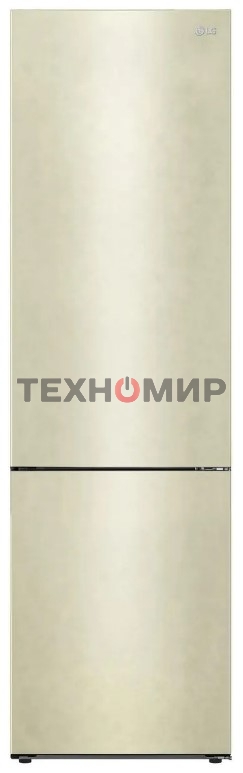 Холодильник LG GA-B509CECL бежевый, двухкамерный, 277/107л, морозилка снизу, No Frost