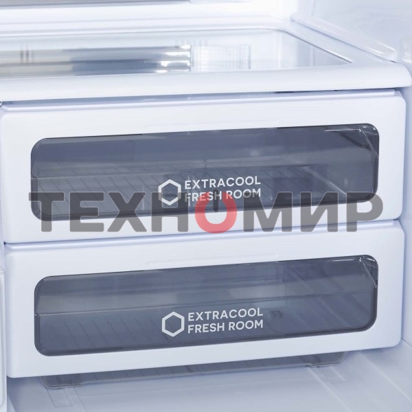 Холодильник Sharp SJ-EX93PSL нержавеющая сталь трехкамерный 345/211 л морозилка снизу Side by Side