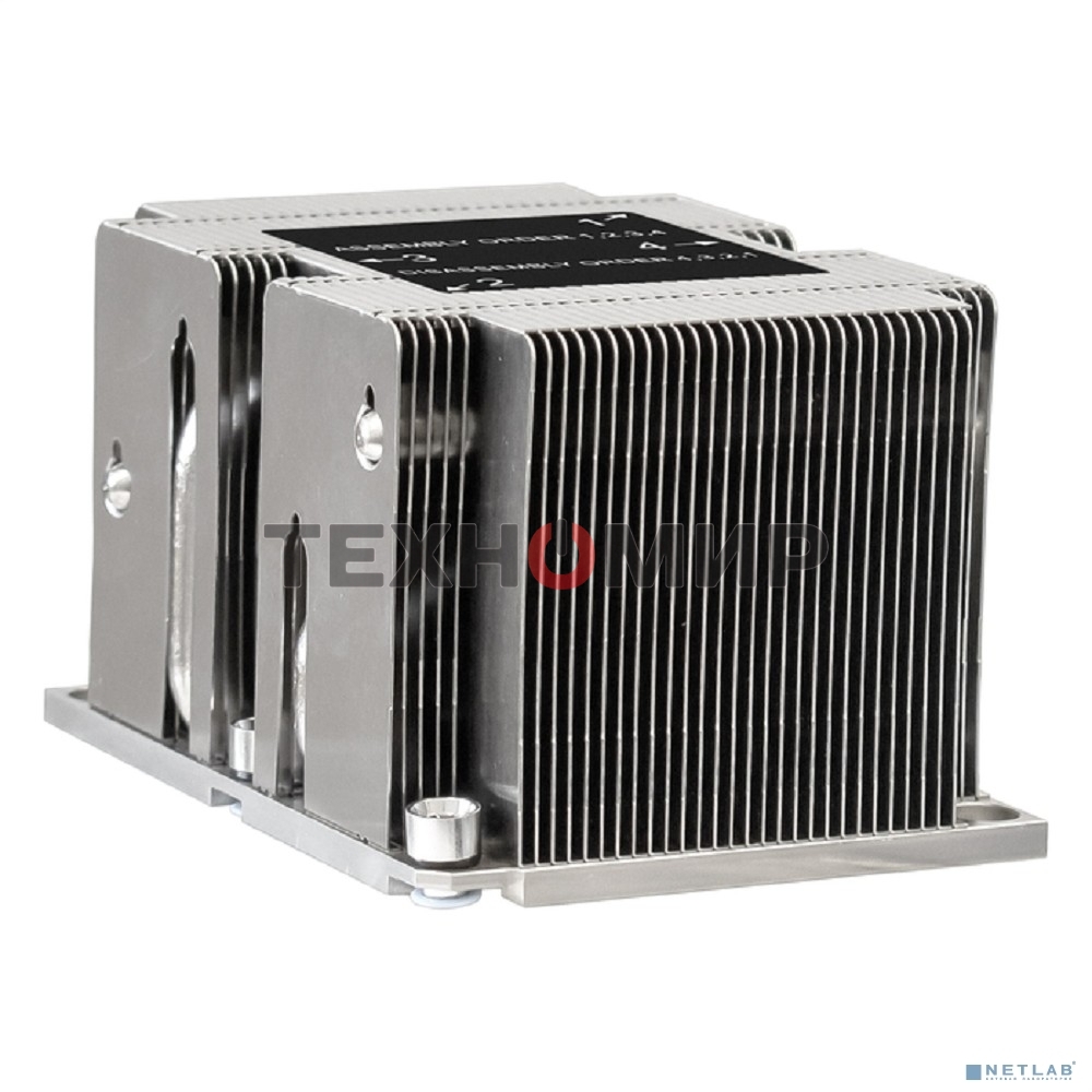 Радиатор для процессора ExeGate ESNK-P0068PS.2U.3647.Cu серебристый, алюминий/медь, 205 Вт