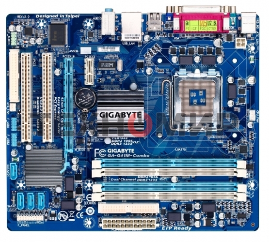 Материнская плата Gigabyte GA-G41M-COMBO-GQ (rev.3), LGA 775, Intel G41, 4xDDR2/DDR3, 4xSATA, 1xPCIe 1.1 x16, 1xPCIe 1.1 x1, 1xVGA, 1x 1Gb LAN, 4xUSB 2.0, 3x3.5 мм, 5.1, Micro ATX