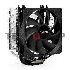 Кулер для процессора ExeGate Dark Magic EE400XL-PWM черный, 120 мм, алюминий/медь, 2400 об/мин, 37 дБ, 4 pin, 140 Вт, 155 мм