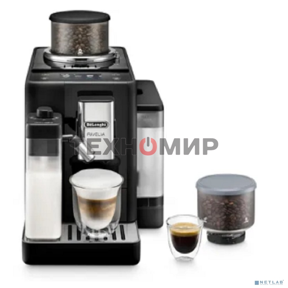 Кофемашина автоматическая Delonghi EXAM440.35.B черный, исп. кофе - молотый/зерновой 1,4 л, 1450 Вт, 19 Бар