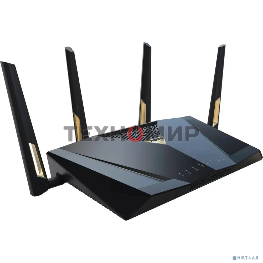 Маршрутизатор ASUS RT-BE88U, черный/желтый, 90IG08V0-MO3N0V