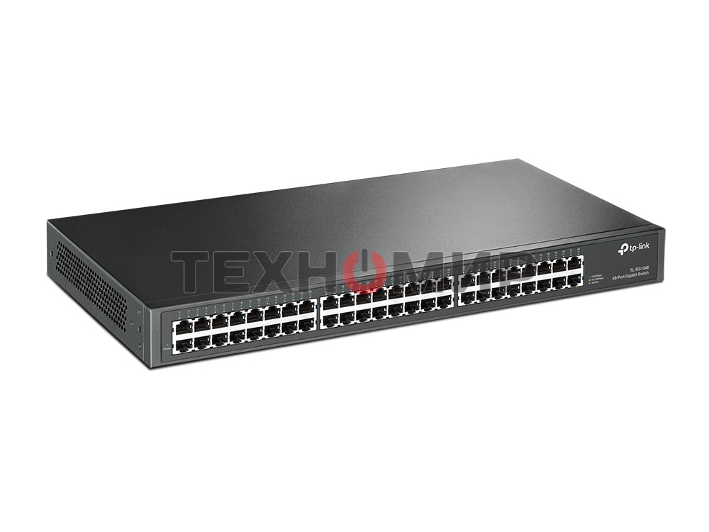 Коммутатор сетевой TP-Link SMB TL-SG1048 Коммутатор 48-port Gigabit Switch, 1U 19-inch rack-mountable steel case
