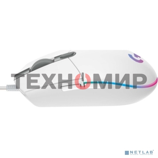 Мышь проводная Logitech G102 LIGHTSYNC белый, 8000 dpi, USB, кнопки - 6