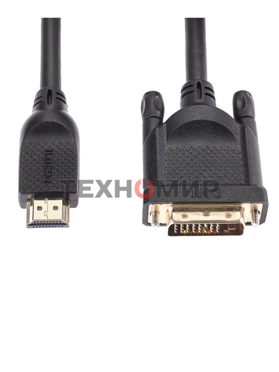 Кабель HDMI AM/DVI(24+1)M, 3 м, CU, 1080P@60Hz, 2F, VCOM CG484GD-3M