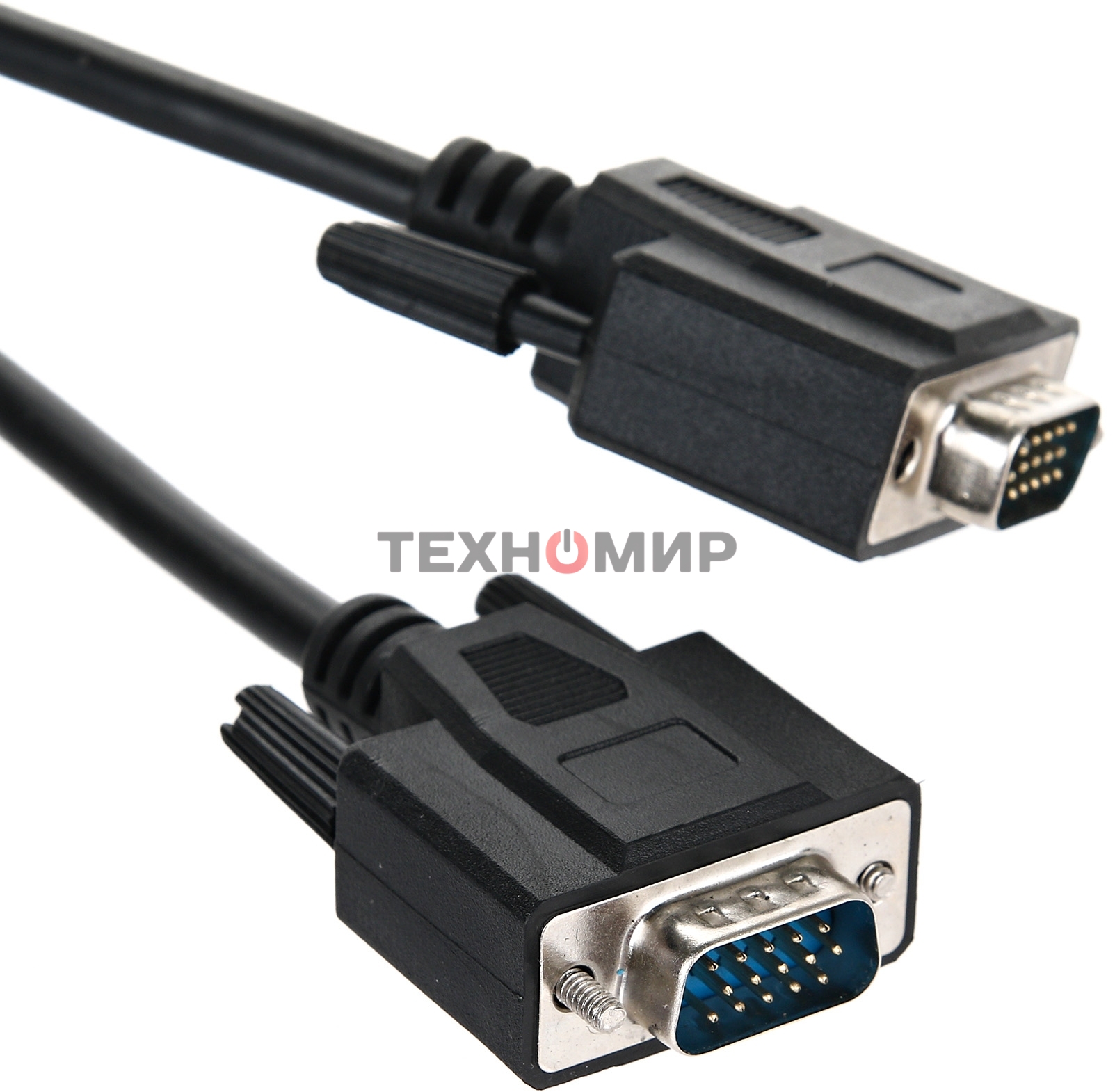 Кабель для монитора VGA (M) -) VGA (M), 1,5 м, TV-COM (QCG341AD-1.8M), ферритовые кольца