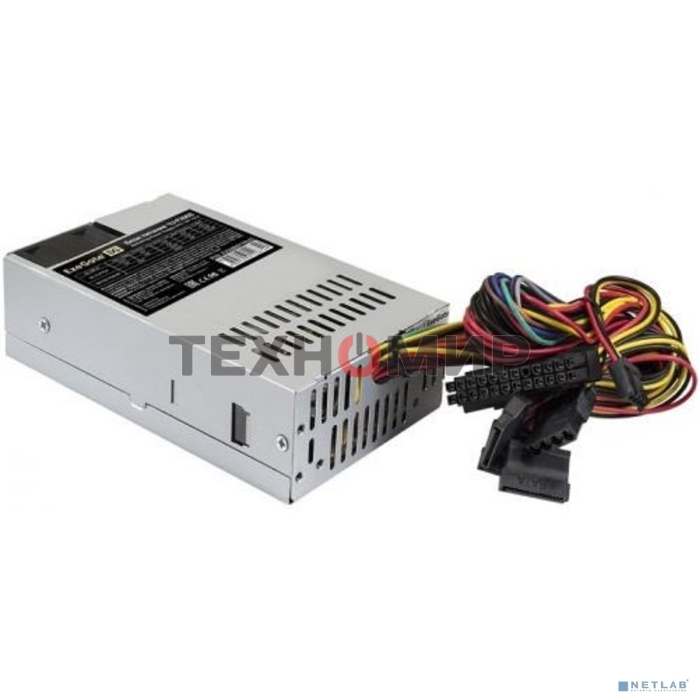 Блок питания ExeGate 1U-F200S (EX288877RUS), 200Вт, 40мм, серый