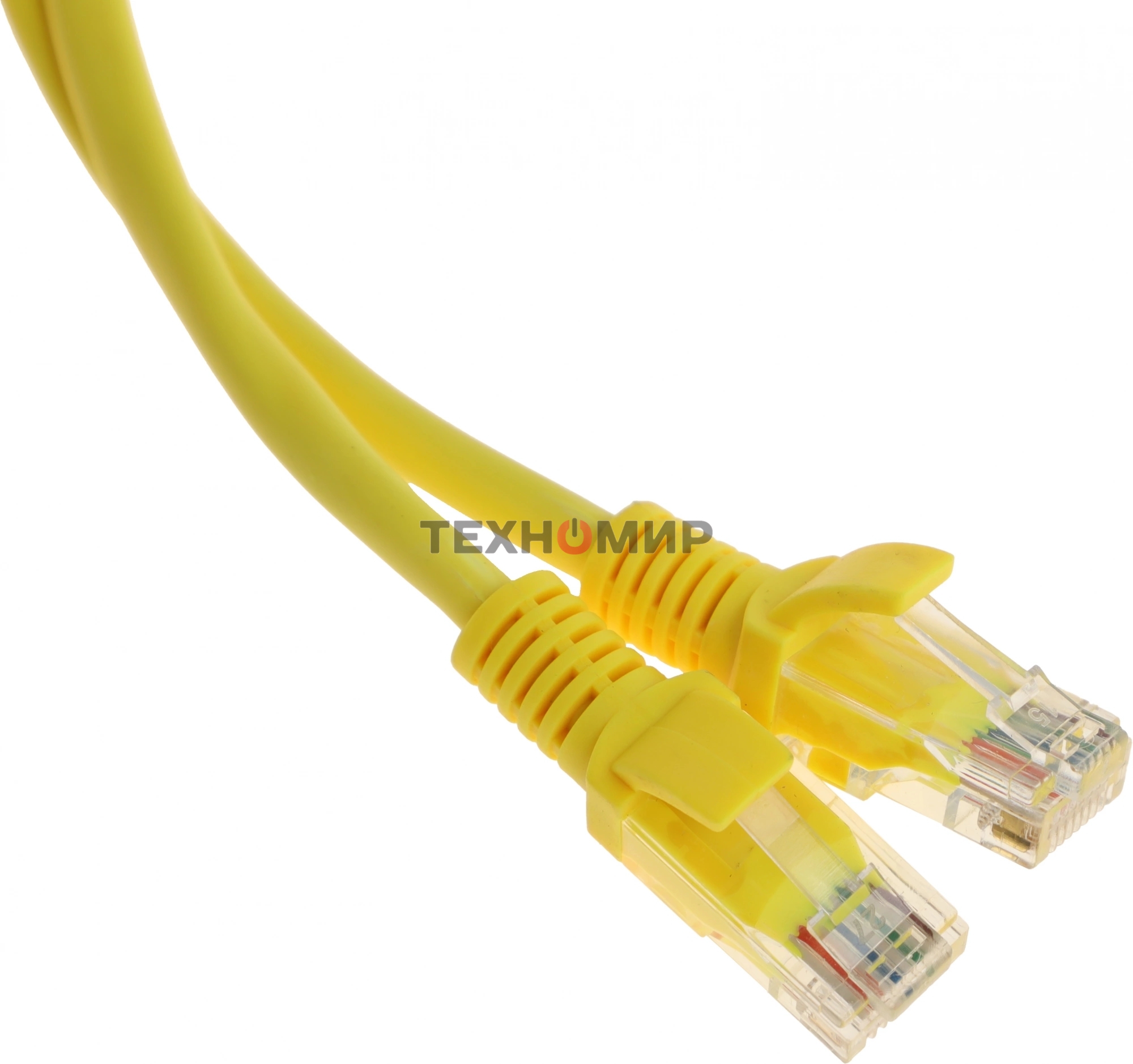 Патч-корд UTP Cablexpert PP12-7.5M/Y cat.5e, 7.5м, литой, многожильный, желтый