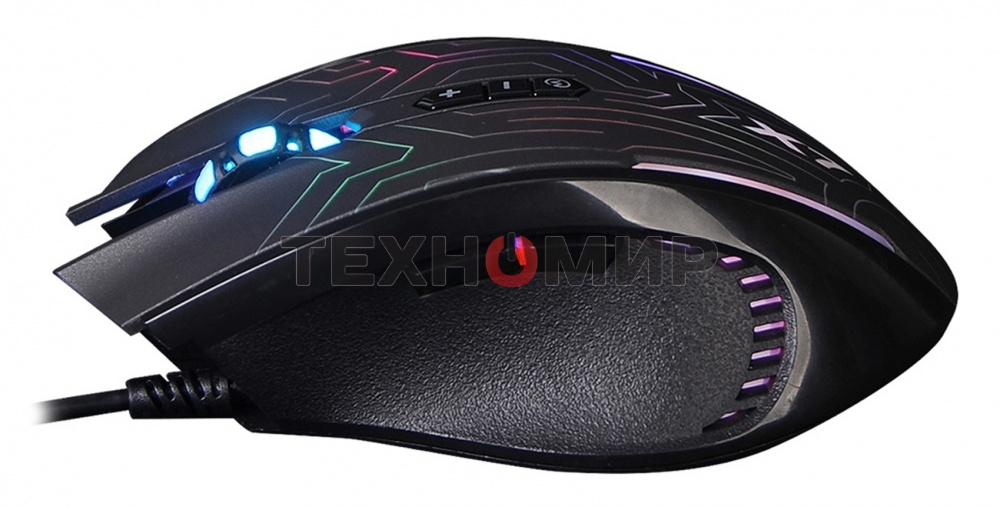 Мышь проводная A4Tech X87 черный, 2400 dpi, USB, кнопки - 8