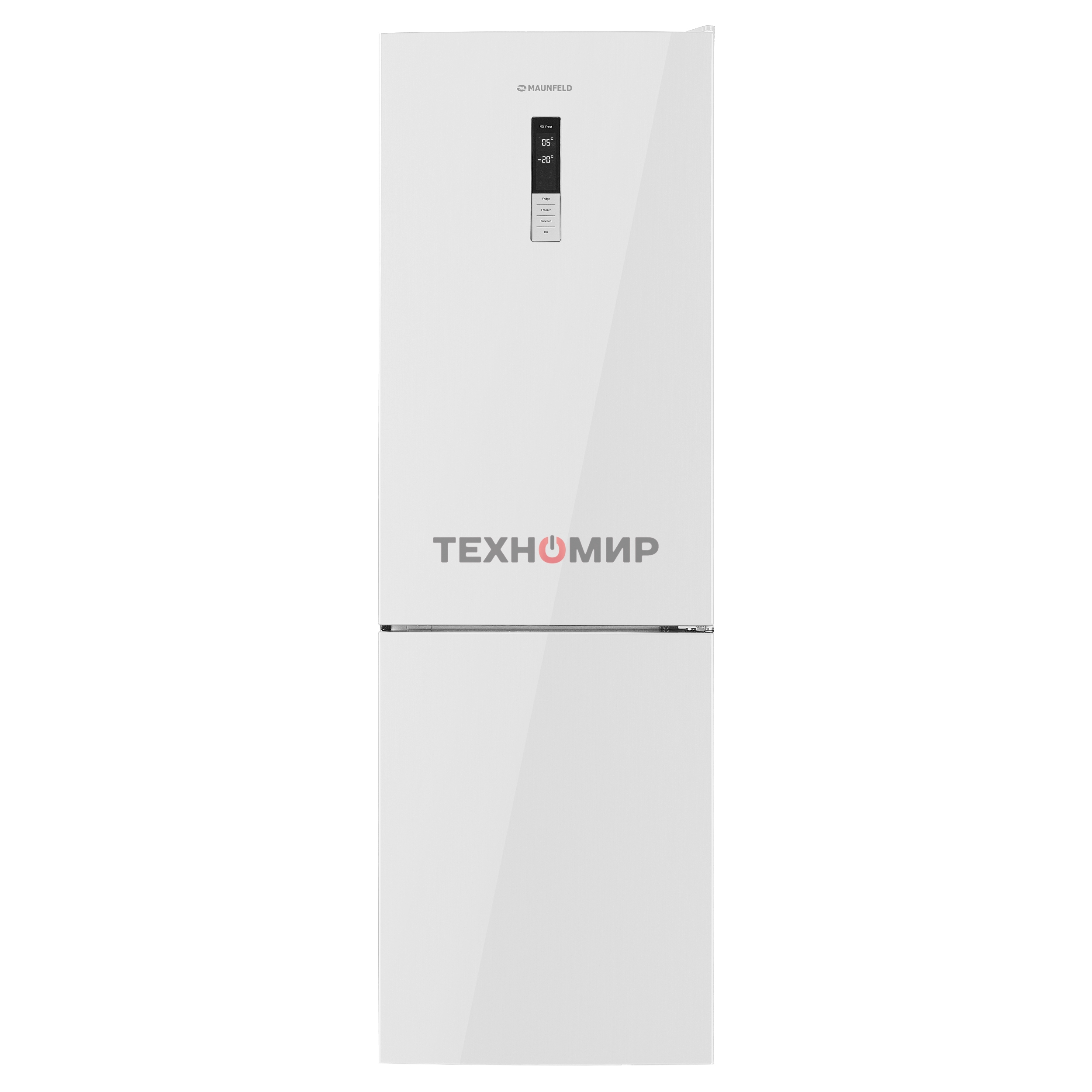 Холодильник Maunfeld MFF185NFW10 белый двухкамерный инвертор 240/100л морозилка снизу, No Frost