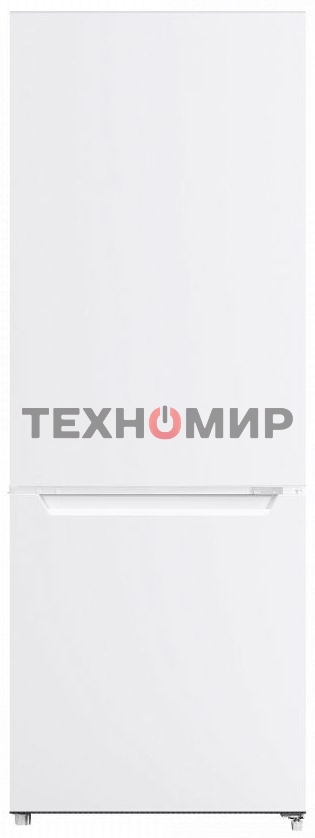 Холодильник Maunfeld MFF144SFW белый глянц. двухкамерный 154/52л морозилка снизу, ручная разморозка