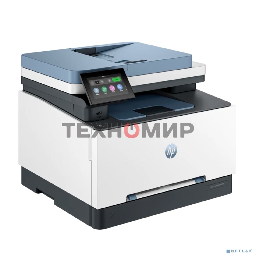 МФУ лазерное HP Color LaserJet Pro MFP 3303fdn, A4, цветной, печ. до 25 стр/мин., скан. до 19/8 стр/мин., 600х600 dpi (печ.), 1200x1200 dpi (скан.), USB, Ethernet (RJ-45)
