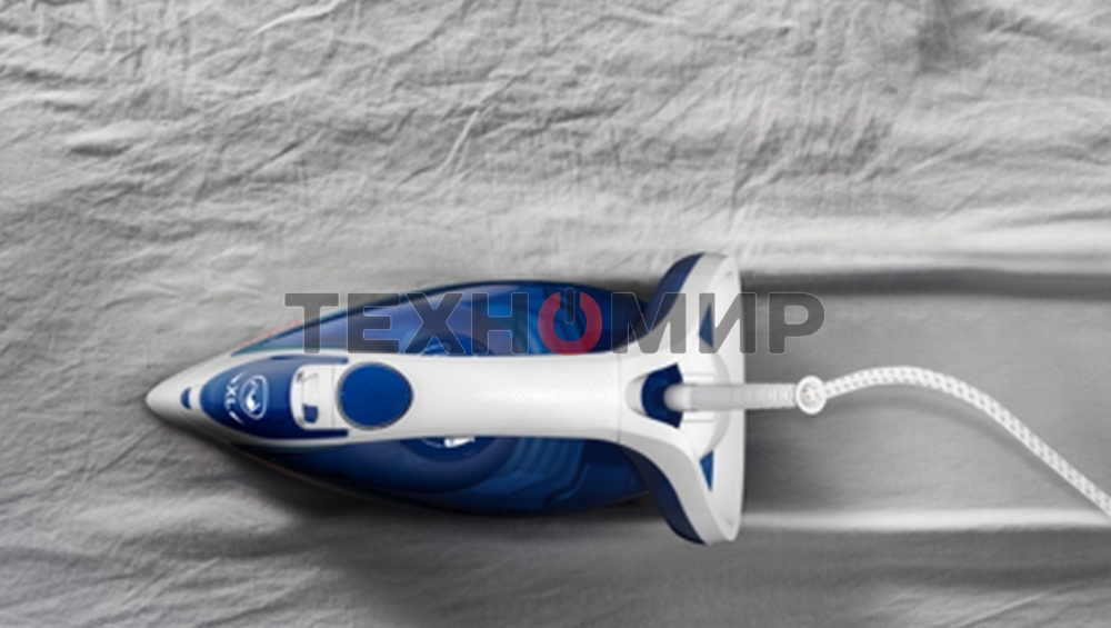 Утюг Tefal FV5715E0, 2200Вт, голубой/белый