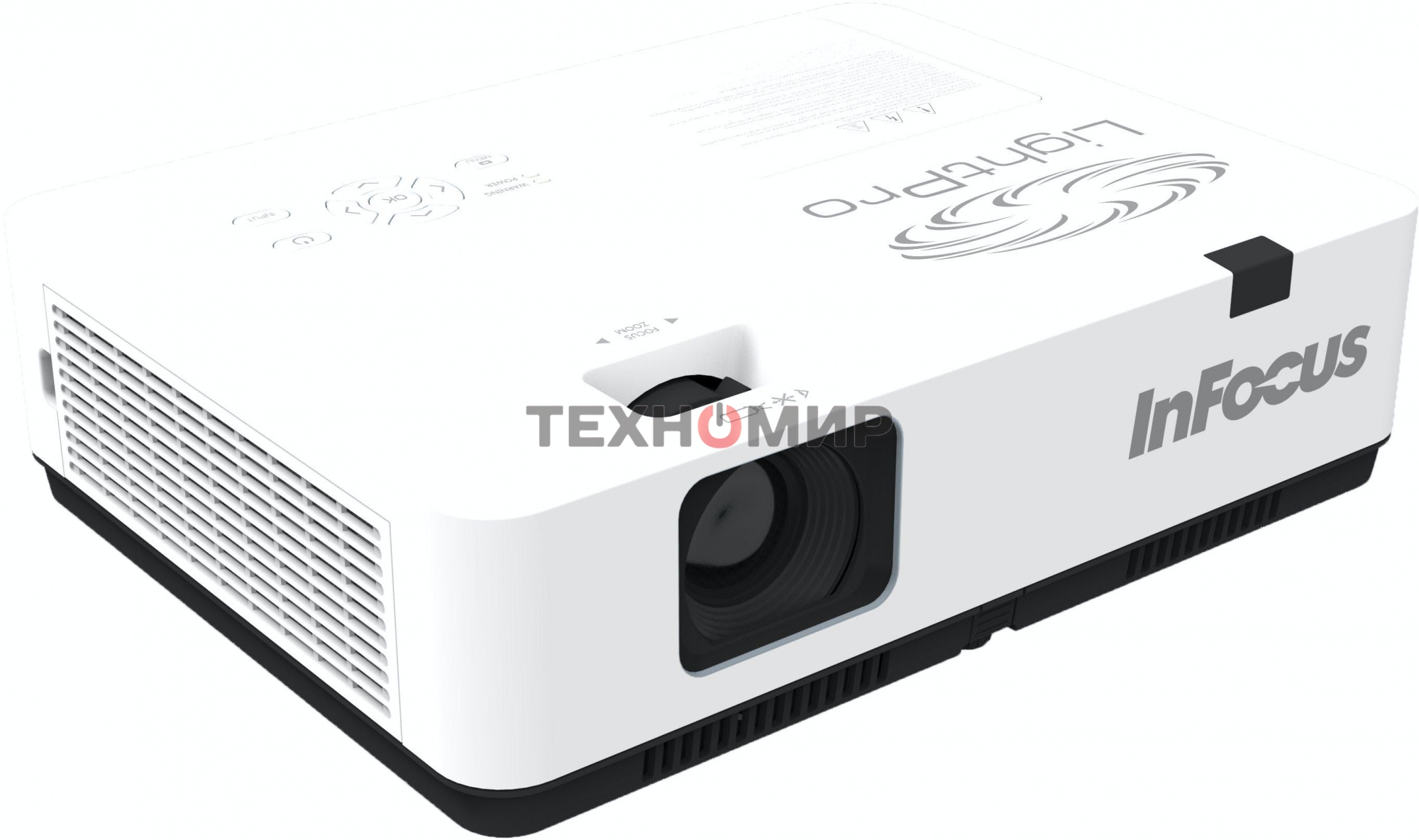 Проектор INFOCUS IN1049 3LCD, 5000 lm, WUXGA, 1.371.65:1, 50000:1, (Full 3D), 16W, 2хHDMI 1.4b, VGA in, CompositeIN, 3,5 мм audio IN, RCAx2 IN, USB-A, VGA out, 3,5 audio OUT, RS232, Mini USB B serv, RJ45, 3,3 кг