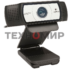 Веб-камера Logitech C930s Pro HD 1920x1080, 30 кадр/с, USB Type-A, микрофон (2 шт, шумоподавление), шторка приватности, автоматическая фокусировка, автоосвещение, универсальное крепление