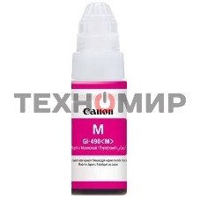 Чернила Canon GI-490M 0665C001 пурпурный для Canon Pixma G1400/2400/3400 (70мл)